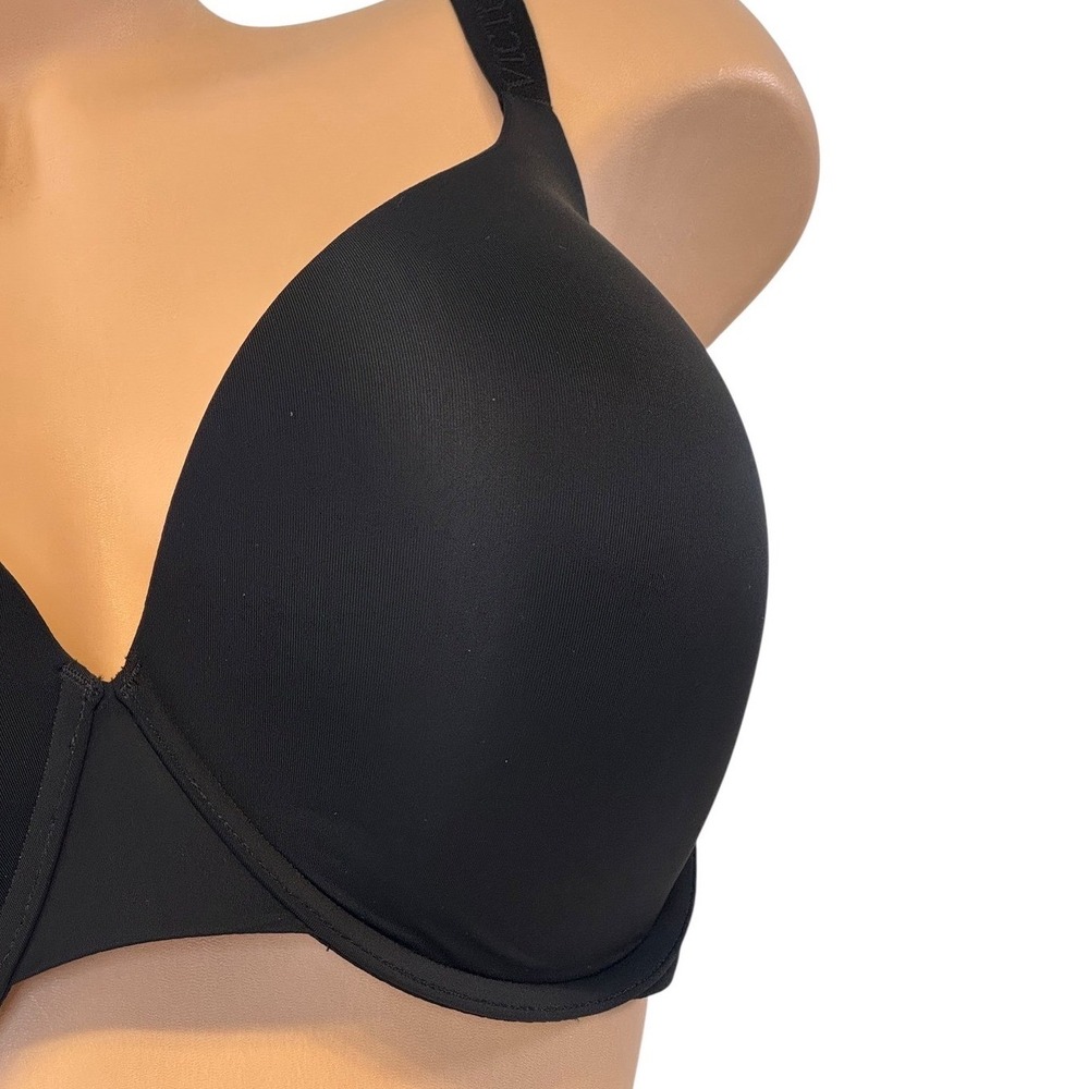 Victoria's Secret 36G The T-shirt Push Up‎ Smooth Full Coverage Bra Black - Picture 2 of 6